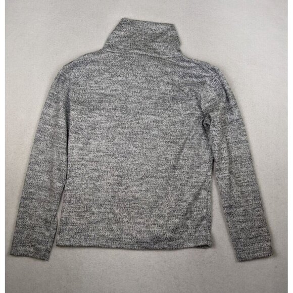 WOMEN'S GRAY LIGHT WEIGHT PULLOVER SWEATER ZIPPER BUTTON DETAIL - SIZE L - Picture 7 of 8